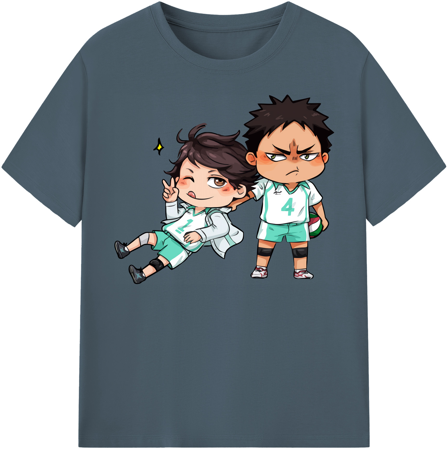（画像用） ハイキュー!! Haikyu!! 綿100％半袖Tシャツ（フロントプリント）